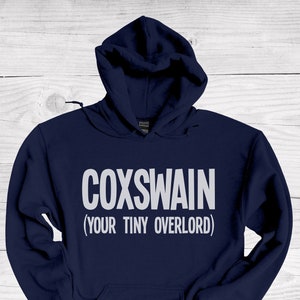 Coxswain Hoodie, Coxswain Sweatshirt, Rowing Sweater, Rower Gift, Rowing Crew Gift, Regatta Hoodie, Mens Rowing, Womens Rowing, Cox Gift