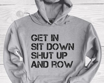 Rowing Hoodie, Coxswain Sweatshirt, Coxswain Hoodie, Rower Gift, Rowing Crew Coach Gift, Regatta Hoodie, Mens Rowing, Womens Crew, Row Gift