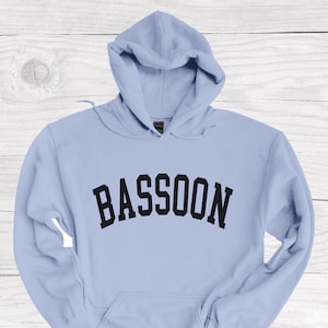 Bassoon Hoodie, Bassoonist Gifts, Bassoon Player Gifts, Bassoon Mom Gifts, Bassoon Musician Sweatshirt, Bassoon Teacher Gift, Orchestra Gift