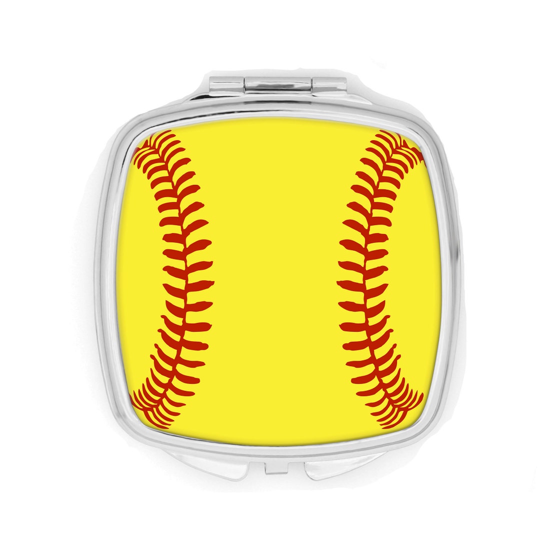 Softball Player Compact Mirror Purse Mirror Softball Coach Etsy