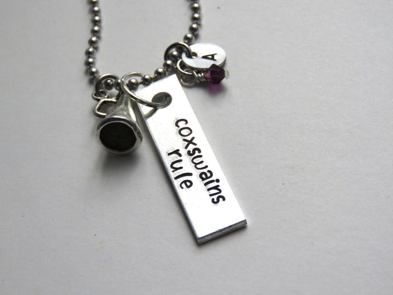 Coxswain necklace coxswain jewelry coxswains rule bar Etsy