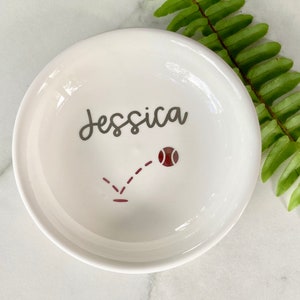 Tennis Player Gifts, Tennis Senior Night Gift, Personalized Tennis Gifts, Tennis Team Coach Ring Dish, Gift for Tennis Team, Tennis Buddy