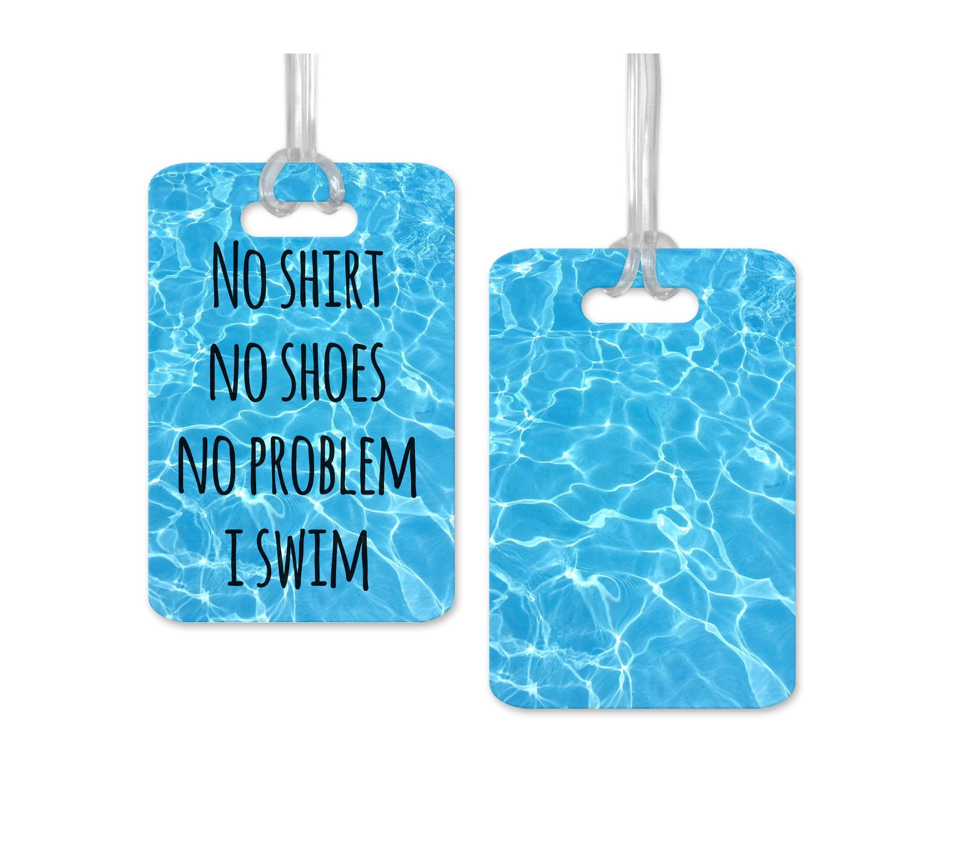 Swim Bag Tag Sports Bag Tag for Swimmer Luggage Tag Swim Etsy