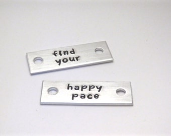 Running Shoe Charms, Running Shoe Lace Tags, Find Your Happy Pace Shoe Tag, Running Motivation, Runner Gifts For Women, Running Mom Gift,