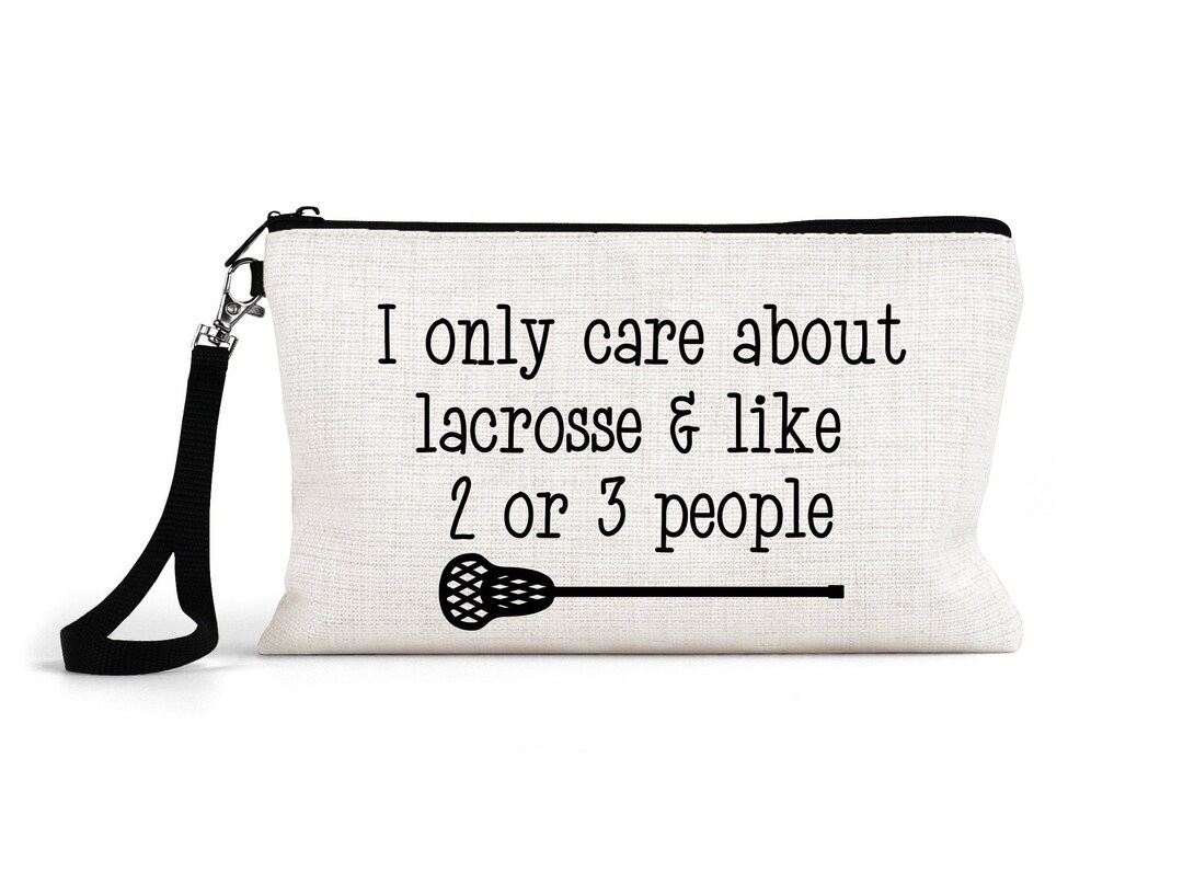 Lacrosse Player Gift Girls Lacrosse Makeup Bag Lacrosse Etsy