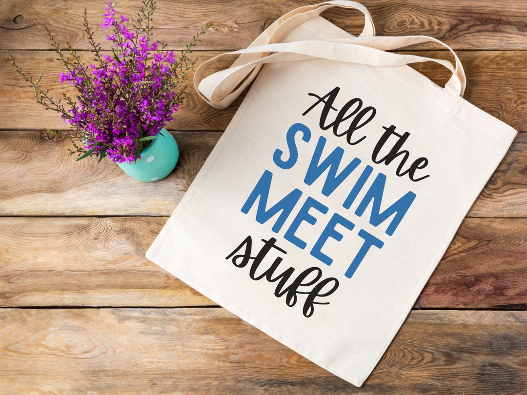 Swimming Tote Bag, Swimmer Bag, Swim Mom Bag, Swim Coach Gift, Swimmer ...