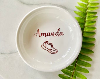 Running Gifts For Women, Personalized Ring Dish for Runner, Cross Country Runner Gift, Jewelry Dish Runner, Marathon Gift, Track Gifts