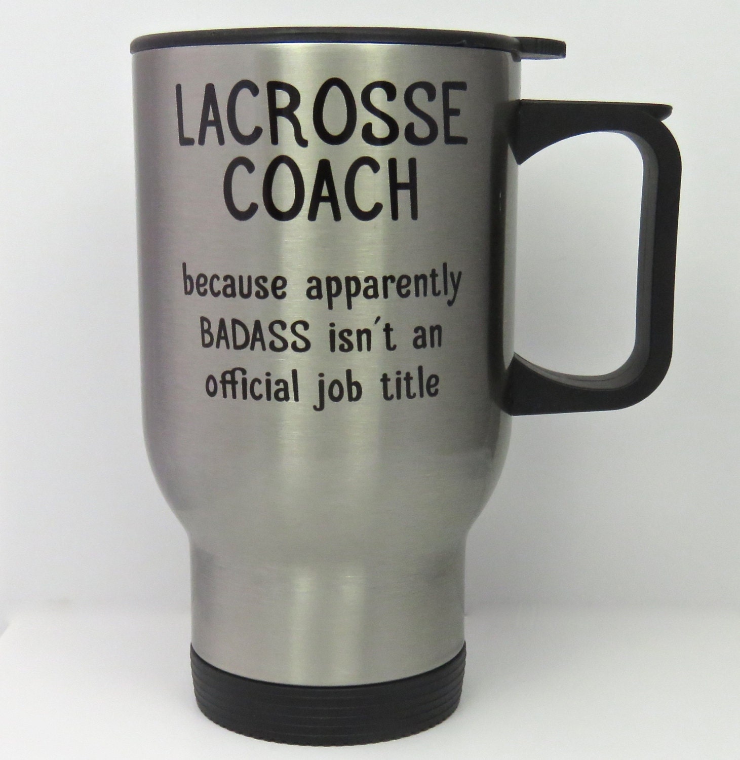 lacrosse coach mug stainless steel travel mug for lacrosse Etsy