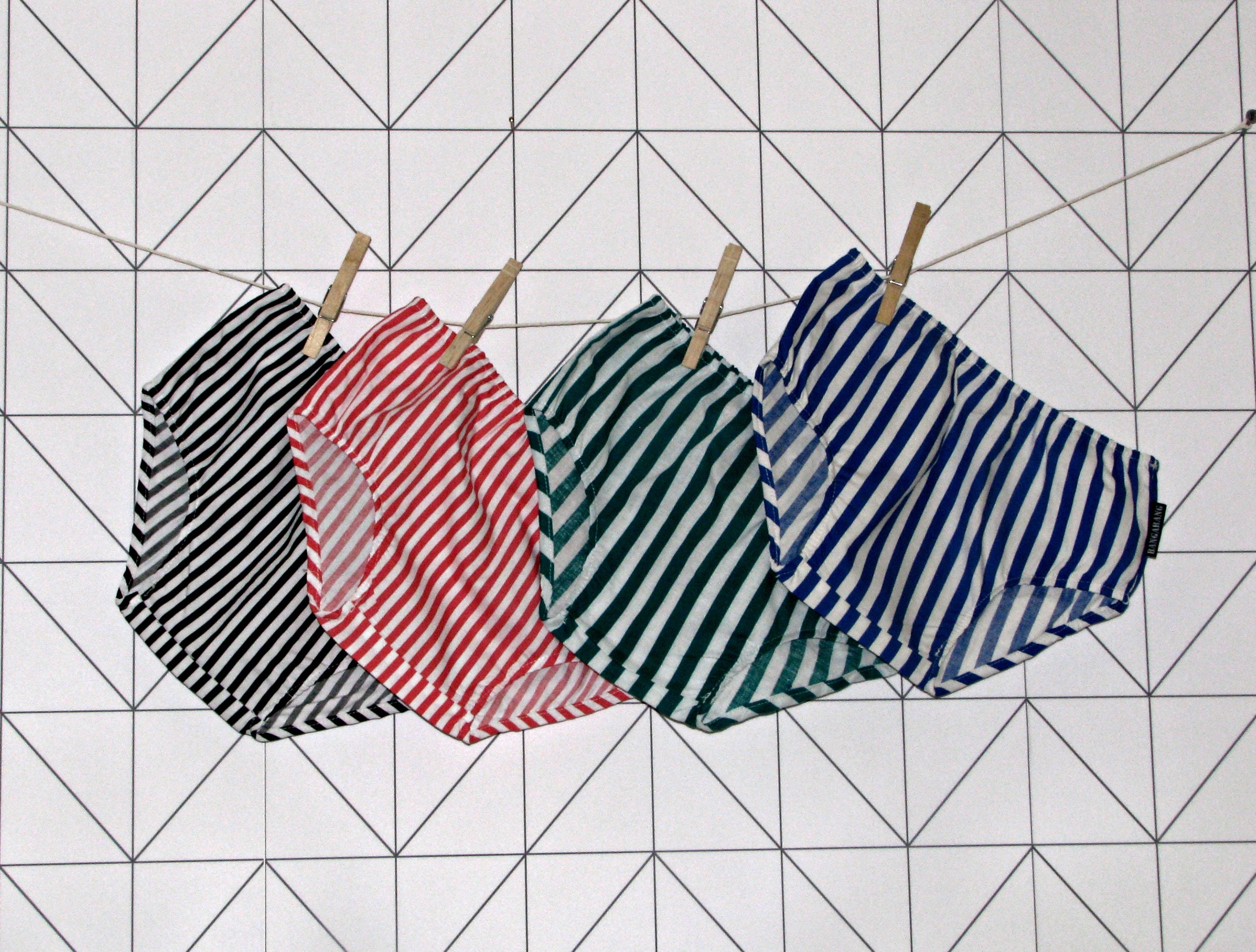 Stripy nappy cover, baby bloomer, various colours