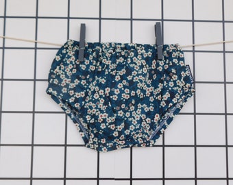 Couvre-couches en tissu Liberty Mitsi à motif floral japonais, culotte bébé 6-12 mois