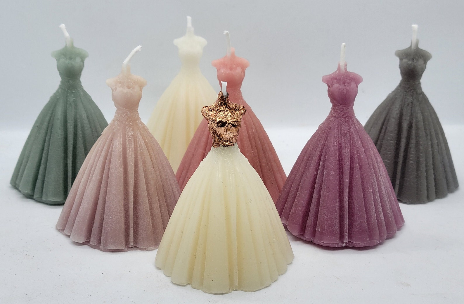 Bridal Gown/wedding Dress Candle 100 Beeswax Etsy
