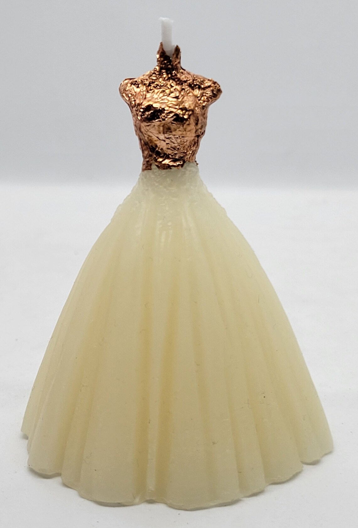 Bridal Gown/wedding Dress Candle 100 Beeswax Etsy