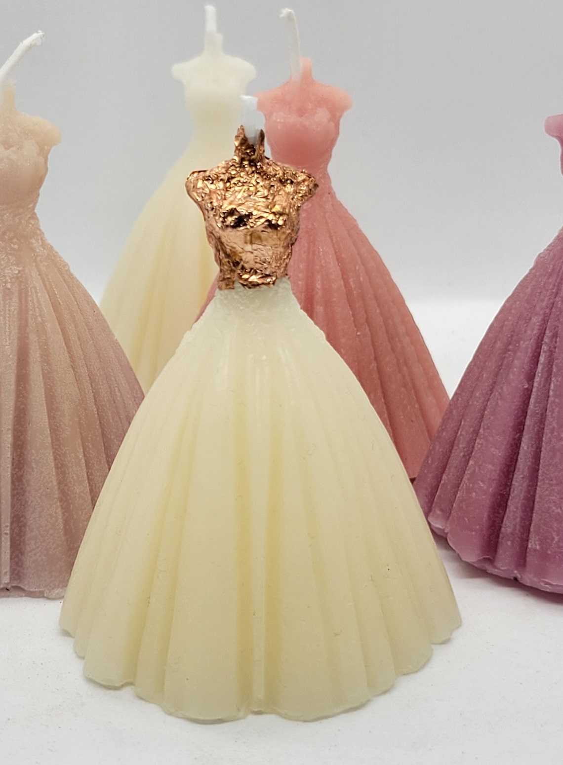 Bridal Gown/wedding Dress Candle 100 Beeswax Etsy