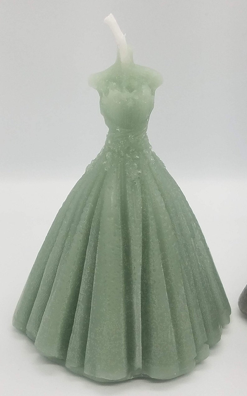 Bridal Gown/wedding Dress Candle 100 Beeswax Etsy
