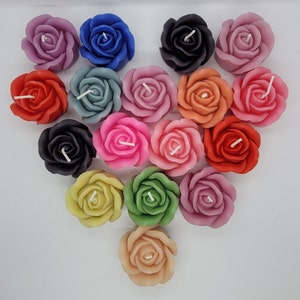 Rose Candle Decor: 100% Beeswax Flower Candle