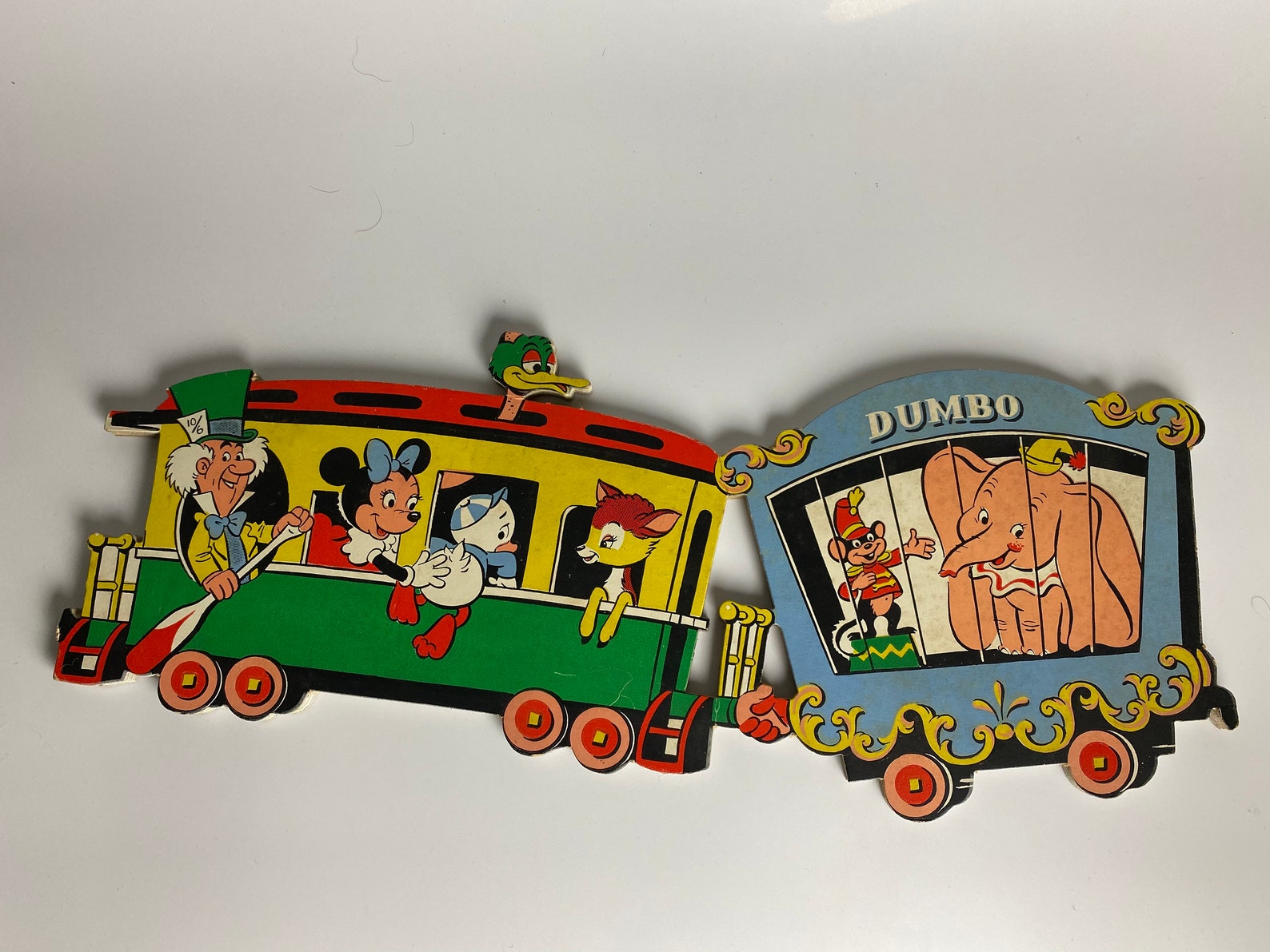 Vintage Disney Train Wall Hanging 4 Pieces Etsy