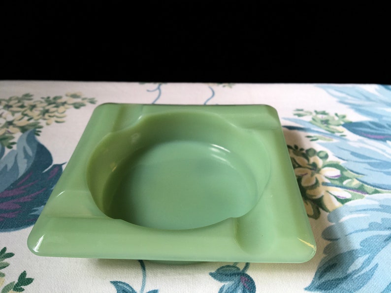 Vintage Fire King Jadeite Ashtray Etsy
