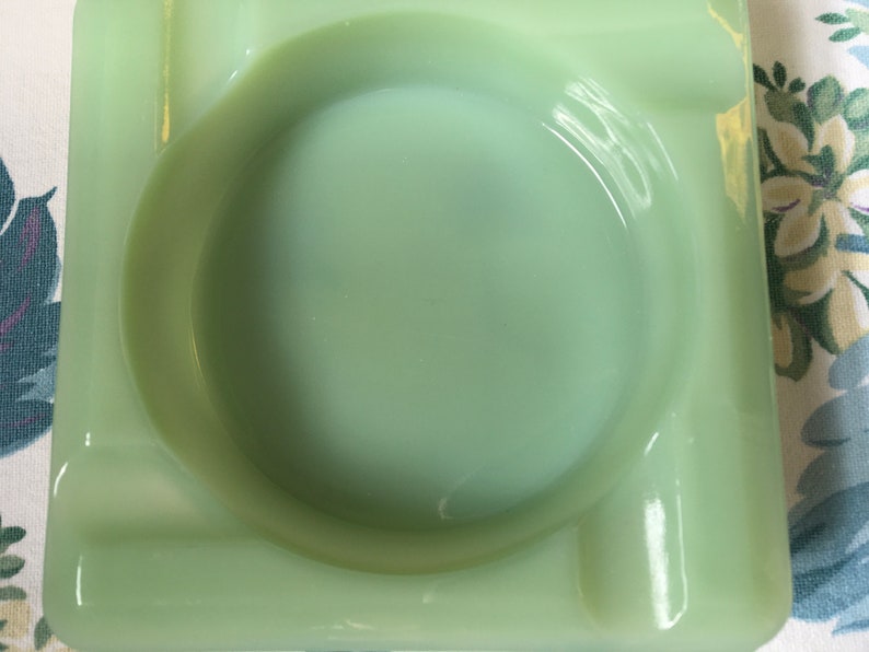 Vintage Fire King Jadeite Ashtray Etsy
