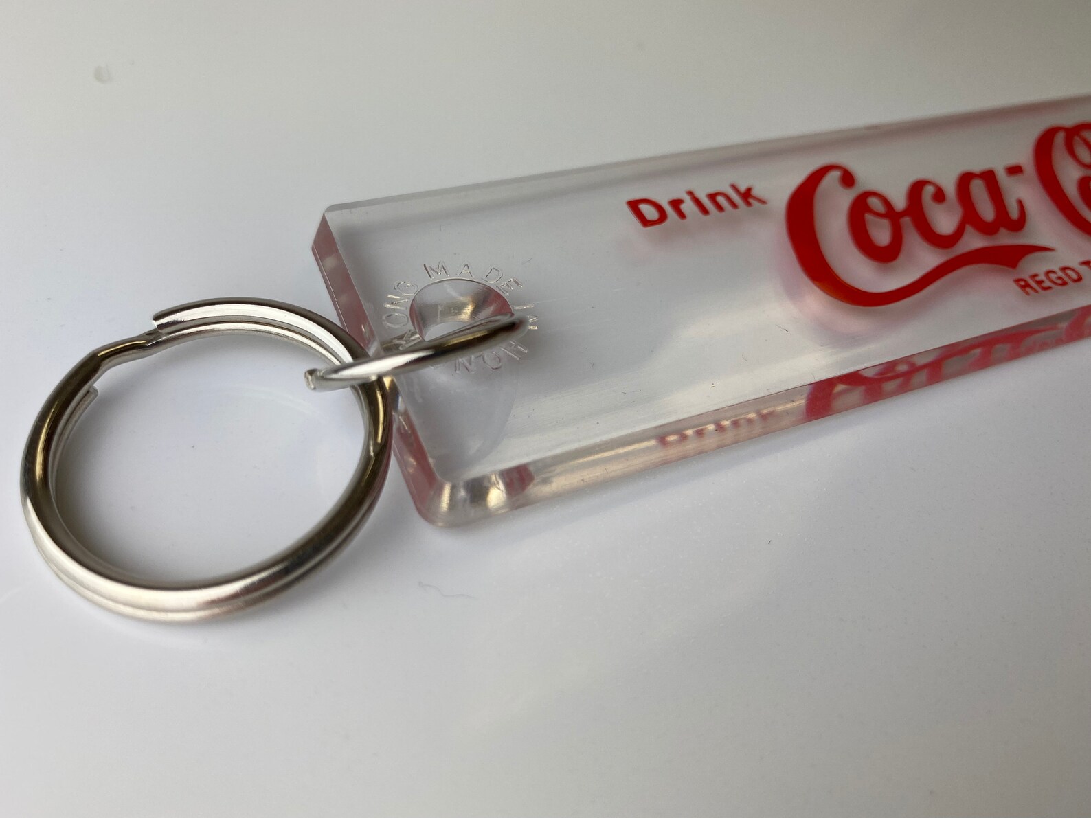 Cocacola Plastic Acrylic Key Ring Etsy