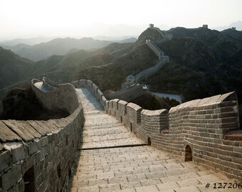 Nature Landscape photography - Great Wall of China in Jingshanlin, Large poster size wall decor photograph for Home and Office.