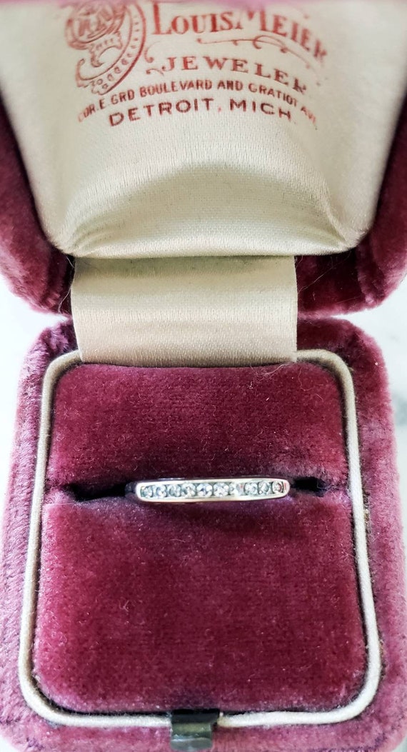 14k diamond wedding band | tiny  14k  diamond ring