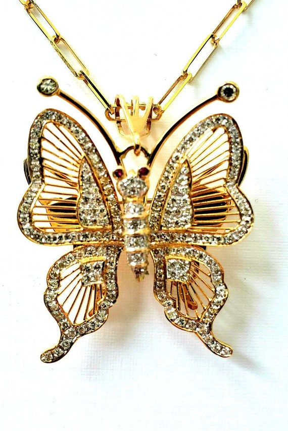 14k diamond  butterfly | diamond studded butterfly