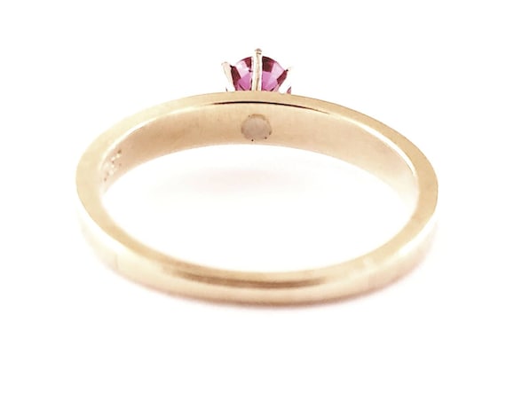 Ruby ring | 1960s ruby ring | ruby wedding band - image 3