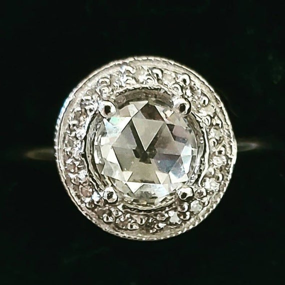 Rose cut diamond engagement ring | Rose cut diamo… - image 1