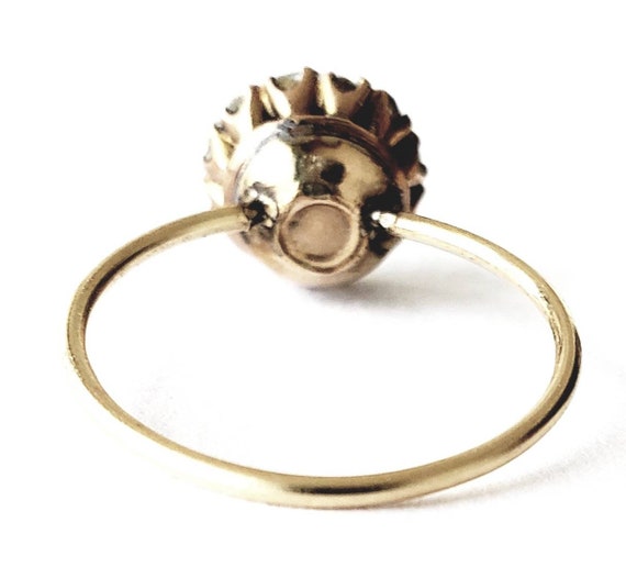 Antique rose cut diamond turquoise ring | antique… - image 3