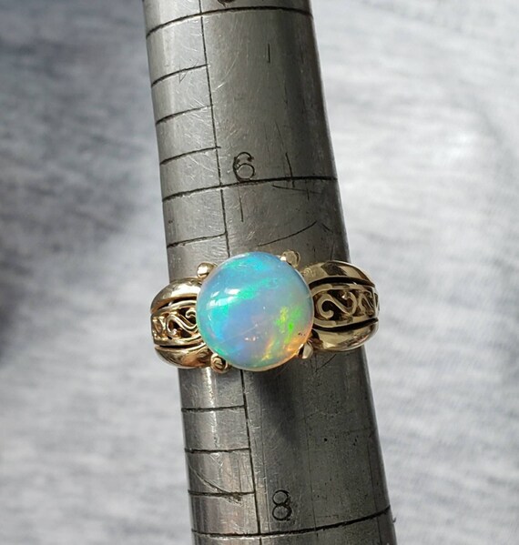 Opal ring  | 14k Opal ring | Cabochon opal