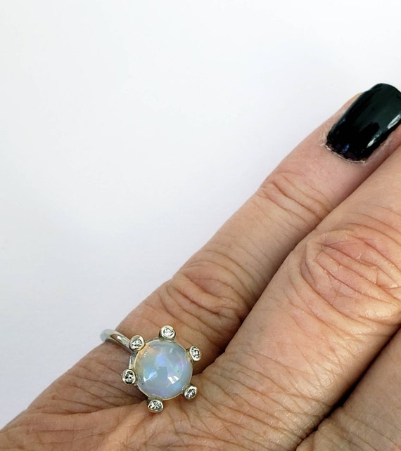 Opal Diamond ring - image 3