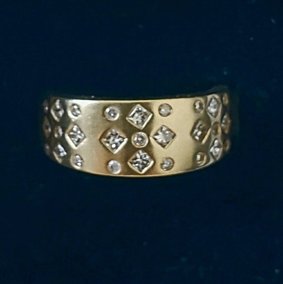 14k diamond band | diamond stack ring | wedding ba