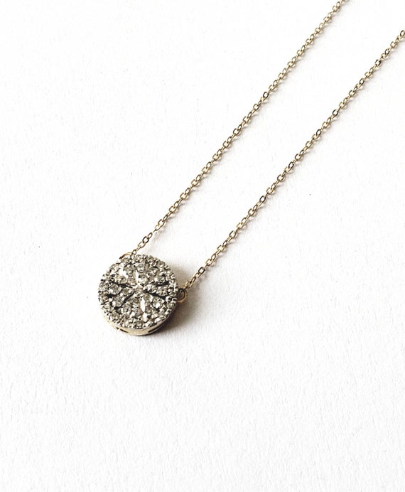 Diamond necklace | diamond pave necklace | diamond