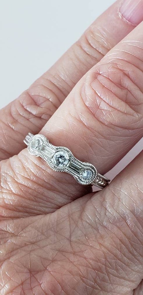 Diamond wedding band | 18k diamond ring | diamond 