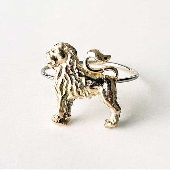 Victorian lion ring | 10k lion ring | antique ring