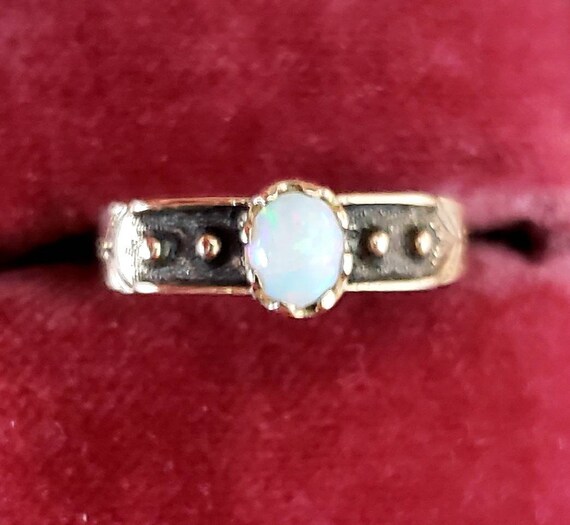 Victorian Opal ring | Dainty opal ring | opal pink