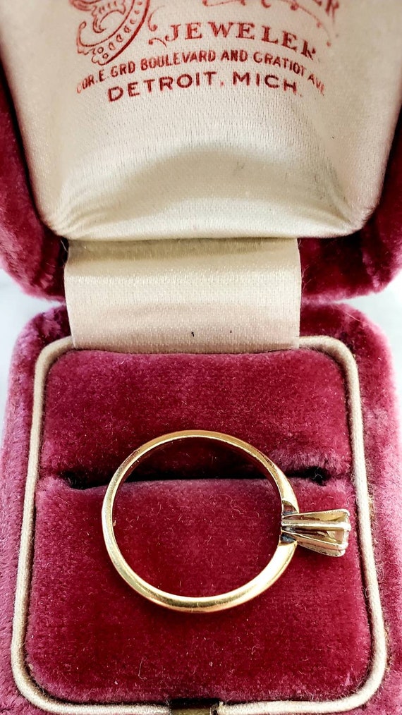 Tiny Diamond Ring - image 2