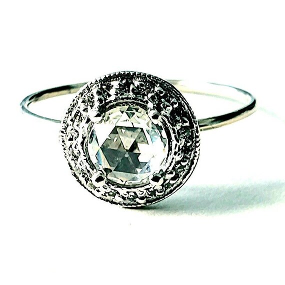 Rose cut diamond engagement ring | Rose cut diamo… - image 2