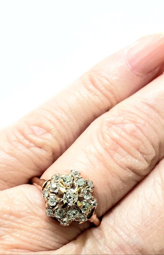Victorian diamond ring | diamond cluster ring | p… - image 4