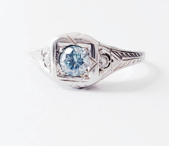 18k topaz Ring | Tiny topaz ring