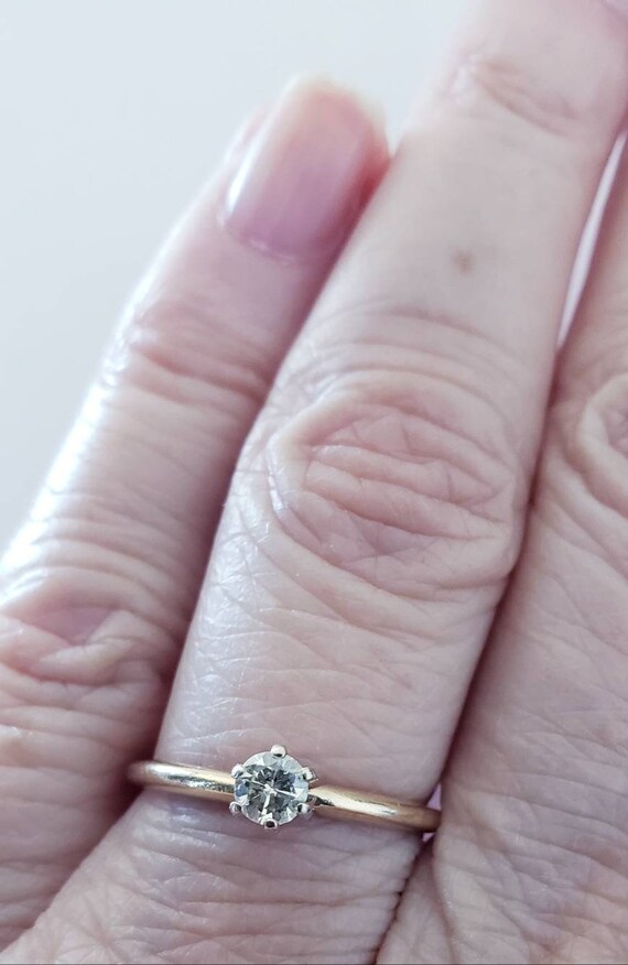 Tiny Diamond Ring - image 3