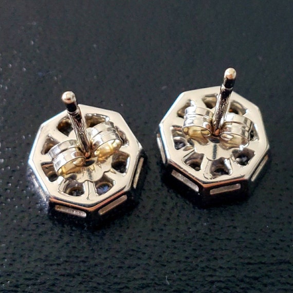 Diamond earrings | Octagon diamond studs | 1 cara… - image 6