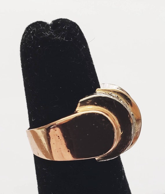 14k ruby diamond Art Deco  Ring | Art Deco Tank R… - image 3