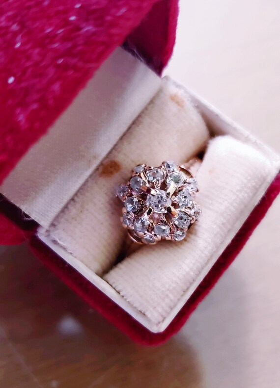 Victorian diamond ring | diamond cluster ring | p… - image 3