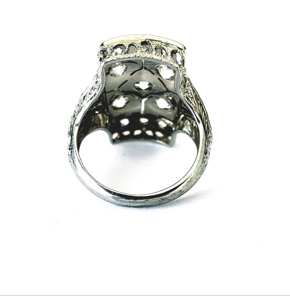 Circa 1920 art deco Diamond ring | 18k diamond en… - image 4