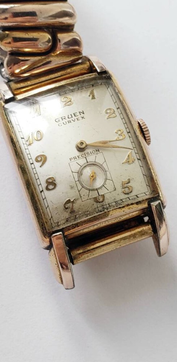 Gruen Curvex wristwatch | 42 mm.  Curvex  | 10k g… - image 3