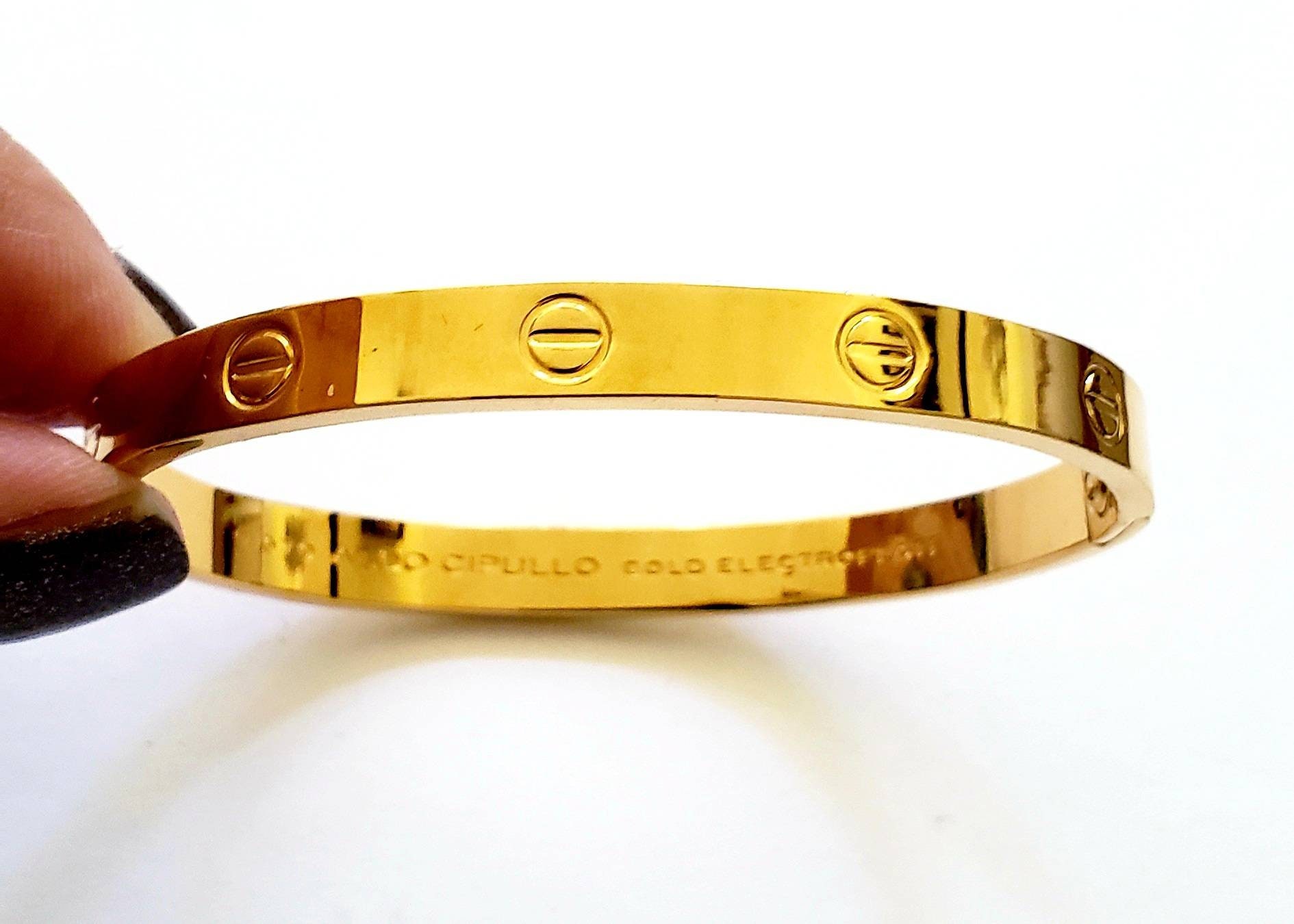 Love bracelet Aldo CIPULLO Charles Revson Love bracelet electroplate bracelet collector edition