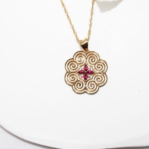 Rhodolite Hmong Necklace