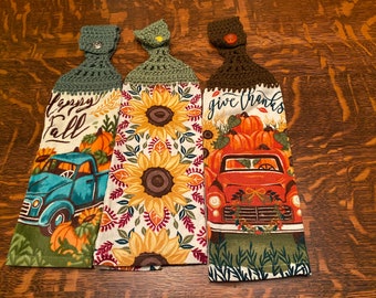 Crochet Kitchen Towels Set of 3