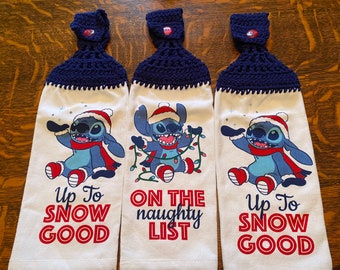 Crochet Disney Mickey & Minnie, Star Wars and Stitch Towels Set of 3